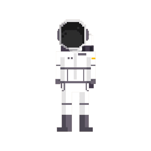 Astronaute pixel art